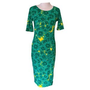 LuLaRoe Julia Daisy's Flower Dress Size Small